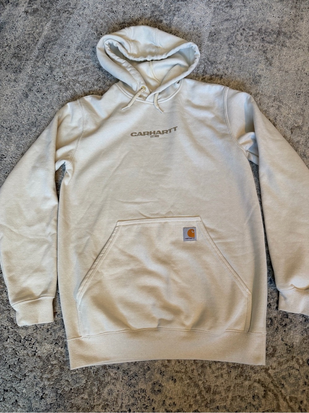 Carhartt Men's Hooded Sweatshirt in Cream